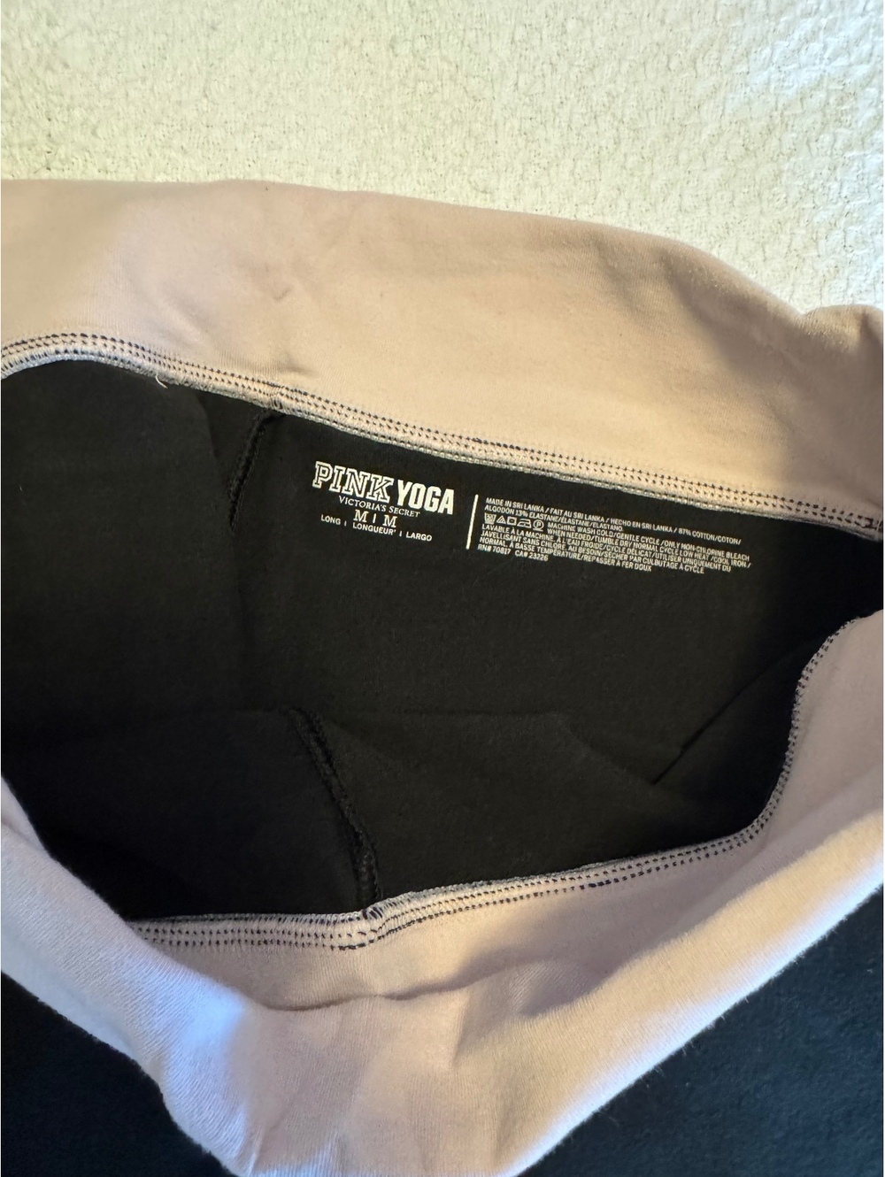 Victoria's Secret PINK Yoga Pants with Foldover Waistband, Size M - Picture 4 of 4